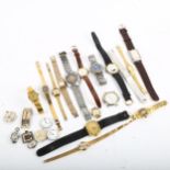 Various wristwatches and parts