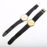 2 Vintage mechanical wristwatches, comprising Certina and Helvetia, both working order (2)