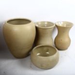 A group of 1970s Vitry Ware Studio pottery vases, largest height 30cm (4)