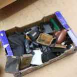 Various cameras and accessories, including Polaroid Supercolour 635, Agfa Clack etc (boxful)