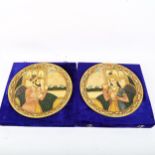 A pair of Khazana wedding plates, 30cm, in presentation boxes