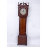 JOSEPH HILL BIRMINGHAM - an 18th century 8-day longcase clock, with circular dial and 2 subsidiary