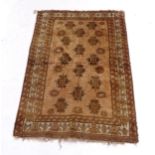 A cream ground Afghan rug, 170cm x 110cm