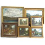 Raymond Price, 7 oil paintings, landscape and woodland scenes, all framed (7)
