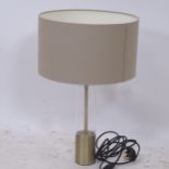 A contemporary Danish design table lamp and shade, H55cm
