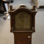 A mahogany Granddaughter longcase clock, by Biddle & Mumford of London, after Calab Leach of