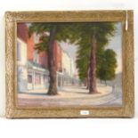 Bernard Page (1927 - 1988), oil on canvas, The Pantiles Tunbridge Wells, signed, 40cm x 50cm, framed