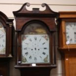 SMITH OF GLASGOW - a 19th century Scottish mahogany 8-day longcase clock, white dial with Roman