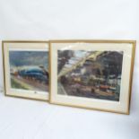 Terence Cuneo, limited edition coloured print, "Mallard", 347/850, framed, and another (2)
