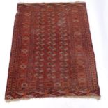 A red ground Antique Tekke Bokhara rug, 196cm x 146cm