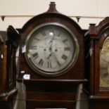 ROBERT MENZIES OF CRIEFF - an early 19th century Scottish mahogany 8-day longcase clock, circular