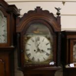 JACOB MOSELEY OF NEATH - a 19th century Welsh mahogany-cased 8-day longcase clock, arch-top white