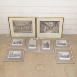 A set of 6 engravings by W Finden, and a pair of Brighton Pavilion interior prints (8)