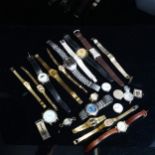 Various wristwatches and parts