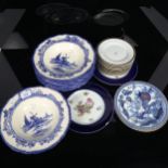 12 Royal Doulton Norfolk pattern bowls, 9 Hutschenieuter side plates etc