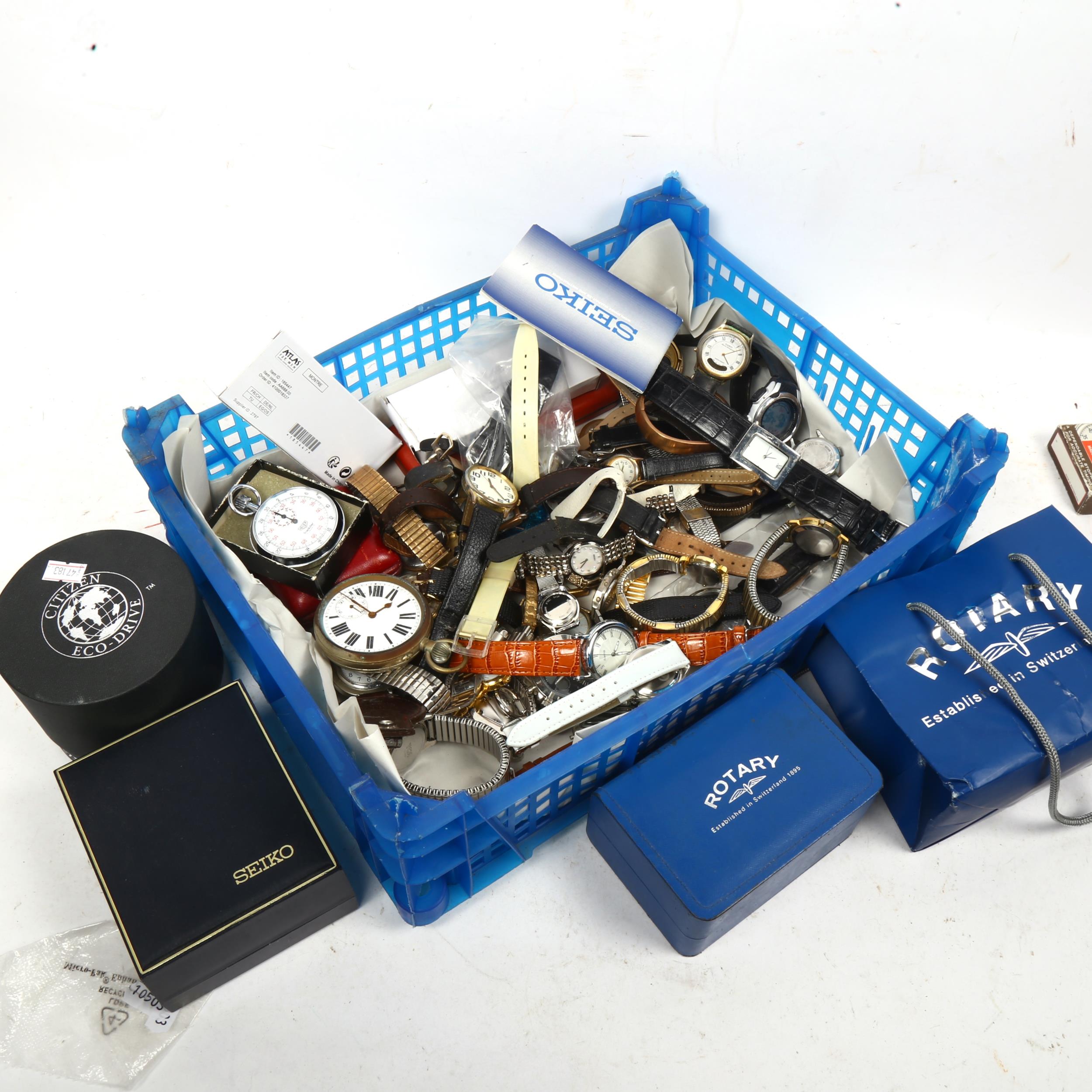 A large quantity of mixed lady's and gent's wristwatches