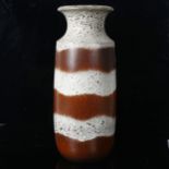 A large West German Scheurich pottery vase, height 41cm