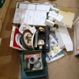 A boxed Japanese tea set, boxed herb jars, various jugs, chess set etc