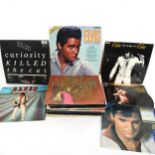 Vinyl LPs and records, mostly Elvis Presley