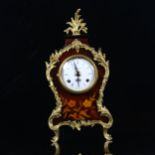 A reproduction Italian Imperial Rococo style 8-day mantel clock, with movement striking on 2