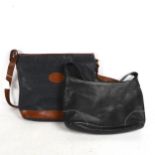 2 designer handbags, comprising Longchamp and Mulberry (2)