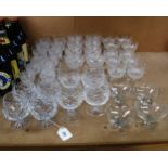 Various drinking glasses, including Brandy, Sherry, wine etc