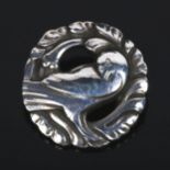 GEORG JENSEN - a sterling silver dove brooch, model no. 191