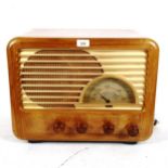 A Vintage teak-cased Sobell 516 valve radio