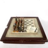 Franklin Mint Raj chess set and board