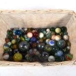 A quantity of glass marbles (boxful)