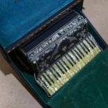 A Paolo Soprani Italian piano accordion, with case