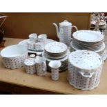 Rosenthal dinner service and matching coffee set, with Rose Sprig decoration