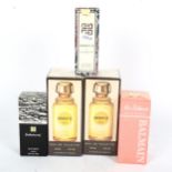 3 bottles of Givenchy Eau De Toilette, a Balmain Eau De Toilette, and another