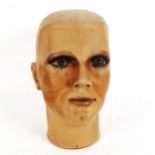 A hand painted composition mannequin head, by Sperling Models Ltd