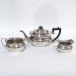 ALBANY PLATE - a 3-piece silver plated tea and coffee set