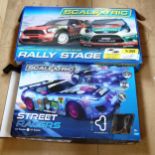 Scalextric, Mini Countryman, a Ford Fiesta Rally Stage, and Scalextric Street Racers