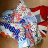 2 Union Jack flags, and a patchwork quilt (3)