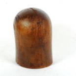 An Antique millinery hat-making block, height 24cm