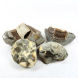 4 natural rock and crystal samples