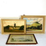 4 pictures, including Rowland Hill, all framed (4)