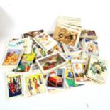 A quantity of Vintage comical postcards (boxful)