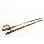 A Victorian 1897 pattern Royal Engineers Officer's dress sword, by McBride of Woolwich, with