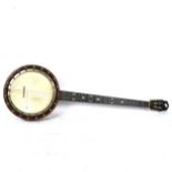 A John Grey & Sons Ltd dulcetta rosewood banjo, length 94cm