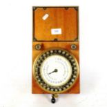 An Antique Siemens Brothers & Co pointer telegraph box, 35cm x 20cm