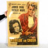 Rebelde Sin Causa (Rebel Without A Cause), original Italian film poster, 98cm x 68cm, unframed