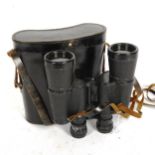 A pair of USSR 7x50 binoculars, in case