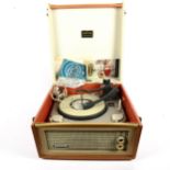 A Dance Set 1960s record player and various singles including The Beatles
