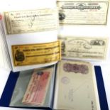 2 albums of world banknotes, including Bombay Province, American Bank of China etc