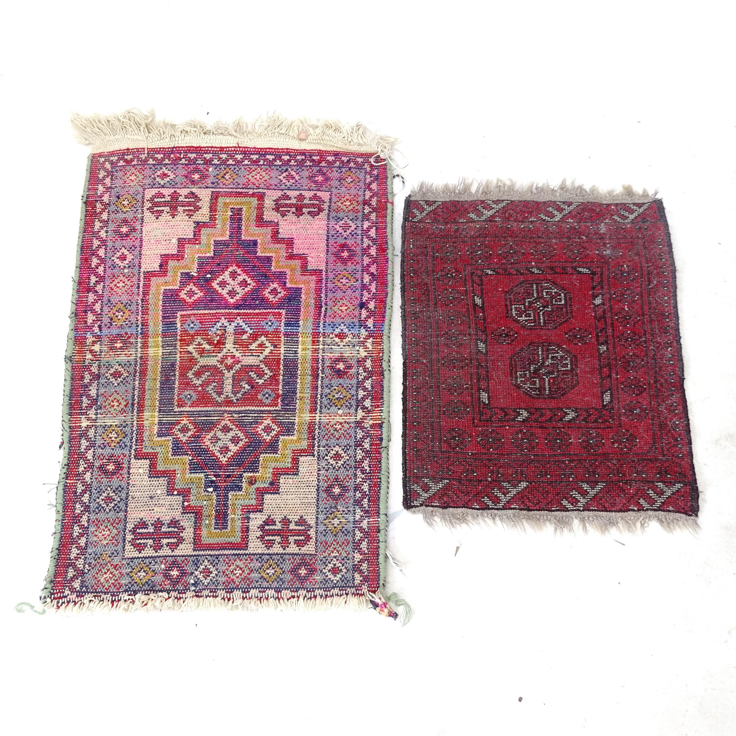 2 small Afghan mats - Image 2 of 2