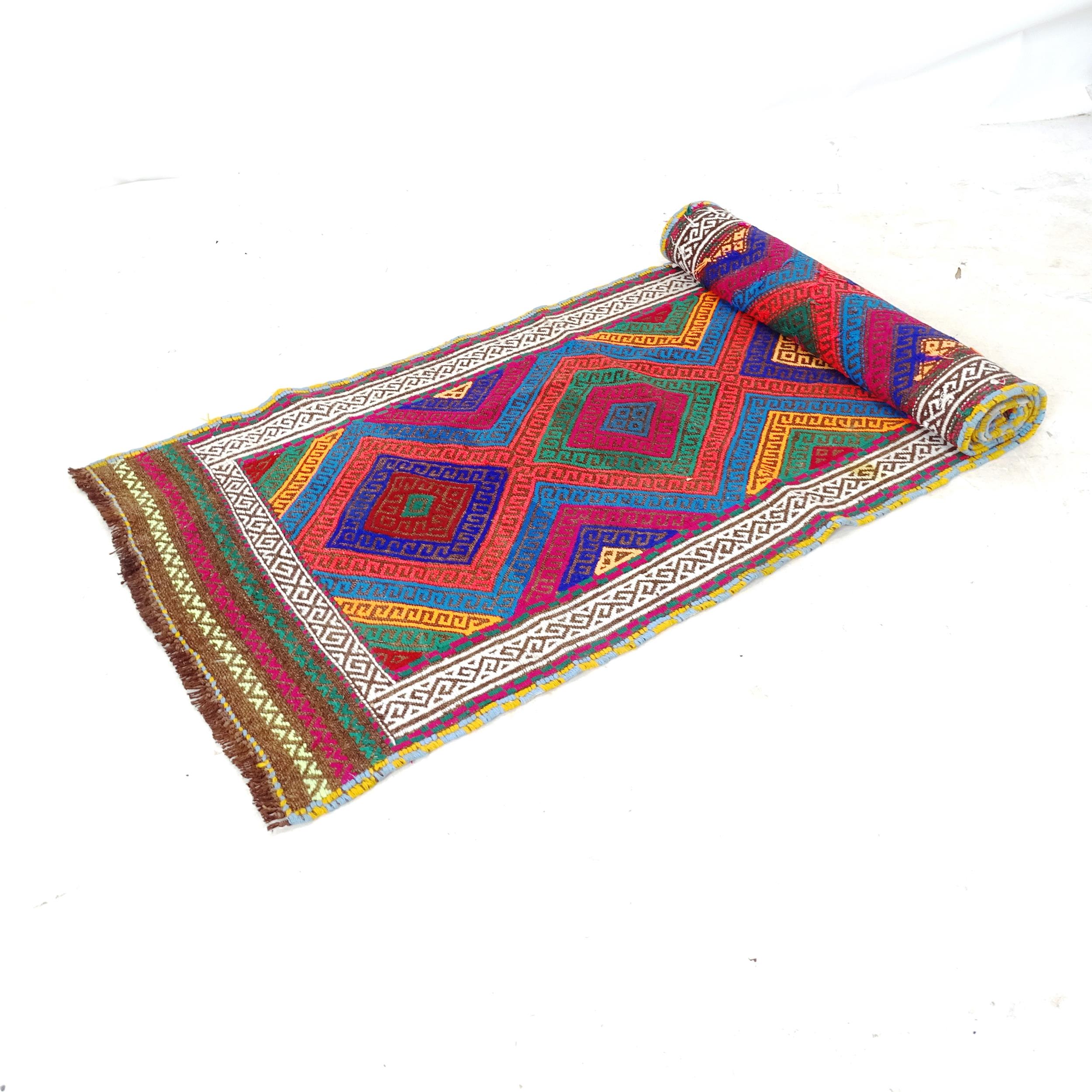 A Suzni Kilim runner, 280cm x 63cm